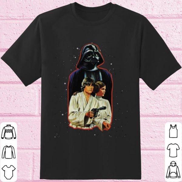 Top Star Wars Classic Luke Leia Darth Vader Illustration shirt