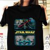 Official Star Wars 8-bit Pixel Darth Vader Death Star Graphic shirt