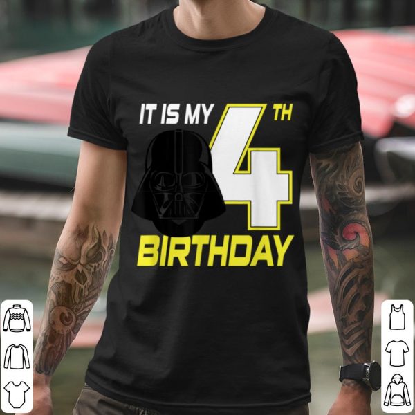 Original Star Wars Darth Vader 4th Birthday shirt