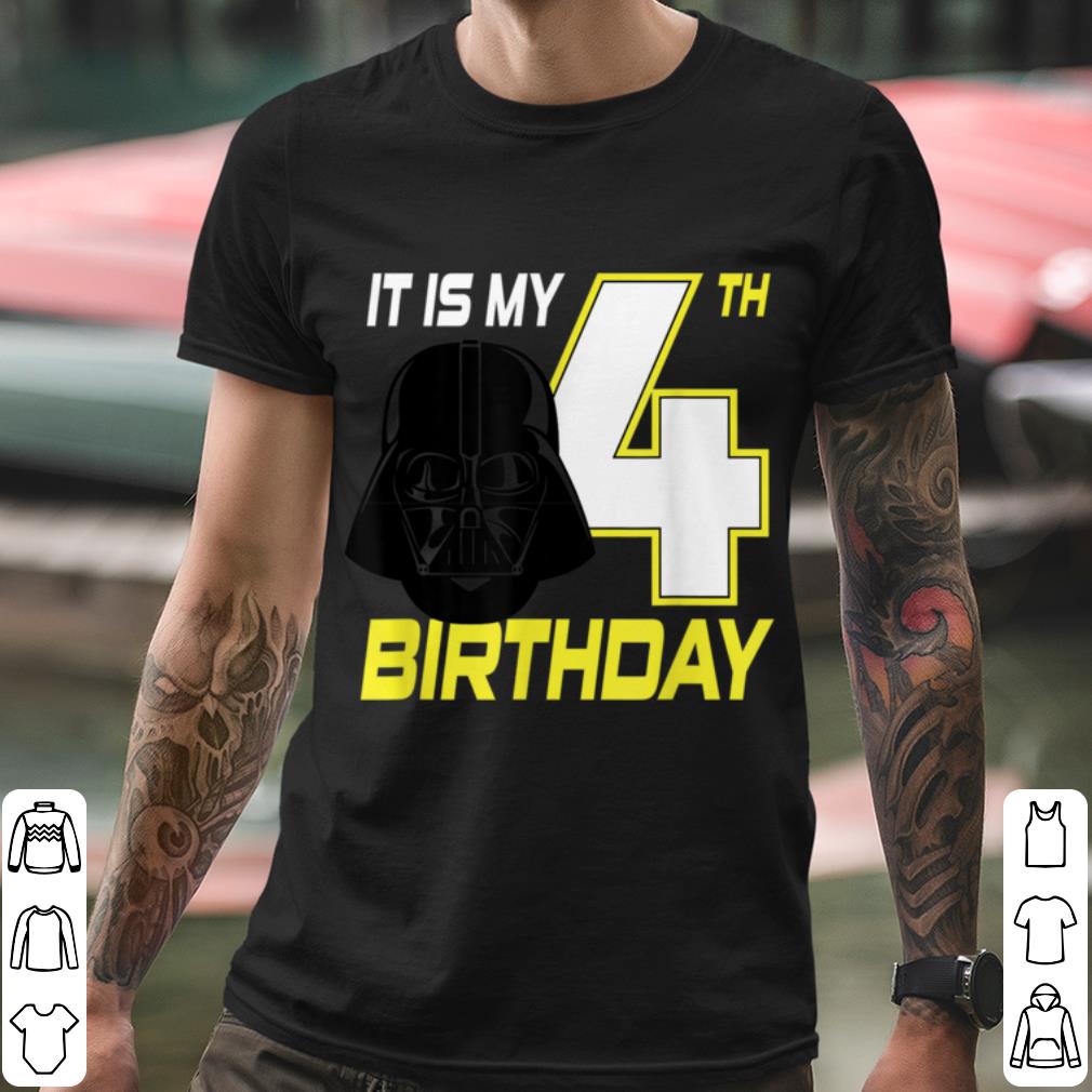 Original Star Wars Darth Vader 4th Birthday shirt b41b9843 original star wars darth vader 4th birthday shirt 4 - Original Star Wars Darth Vader 4th Birthday shirt