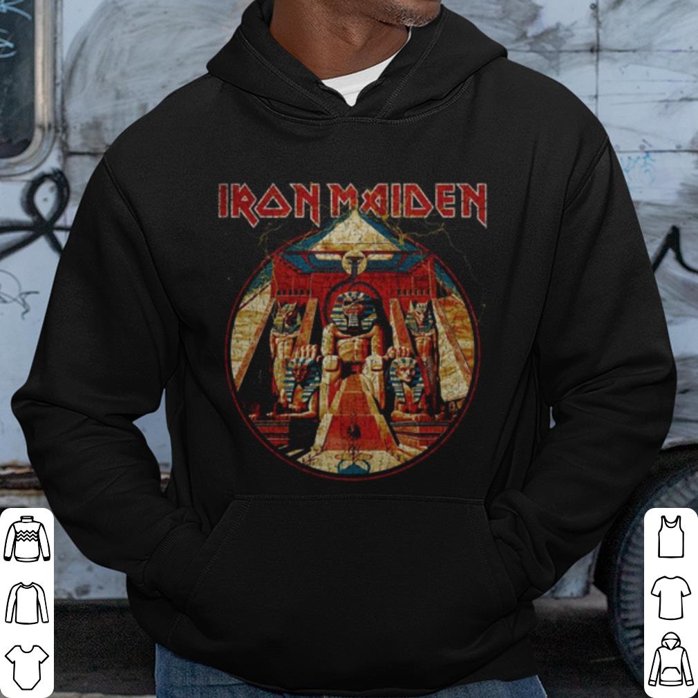 Pretty Iron Maiden Powerslave Lightning Circle shirt Pretty Iron Maiden Powerslave Lightning Circle shirt
