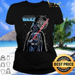 Official Star Wars 8-bit Pixel Darth Vader Death Star Graphic shirt 1