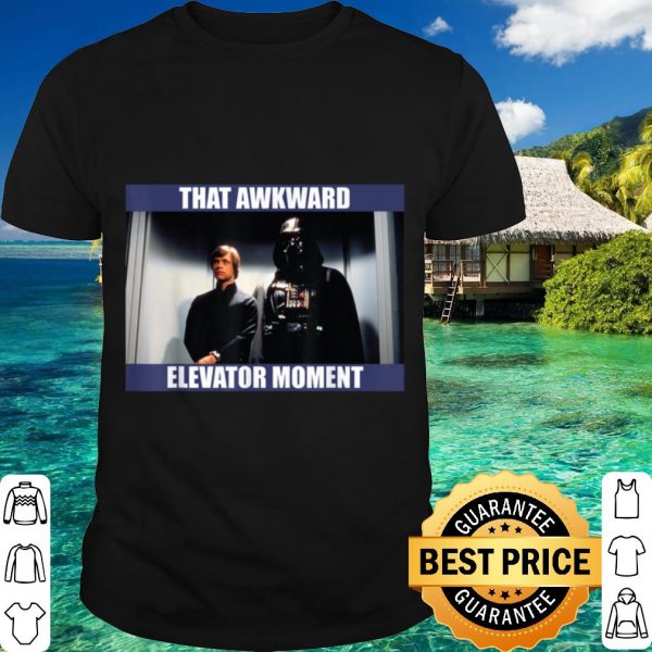 Premium Star Wars Darth Vader & Luke That Awkward Elevator Moment shirt