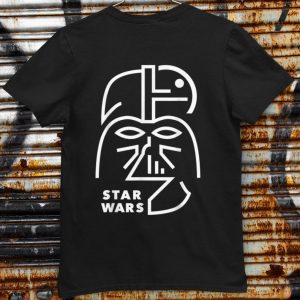 Awesome Darth Vader Post-Impressionism Line Art Graphic shirt