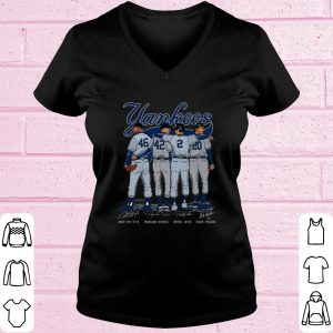 Official Yankees 46 Andy Pettitte 42 Mariano Rivera 2 Derek Jeter Signature shirt 1
