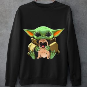 Top Baby Yoda Hug Pug Dog shirt 2 Top Baby Yoda Hug Pug Dog shirt 2