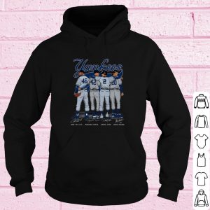 Official Yankees 46 Andy Pettitte 42 Mariano Rivera 2 Derek Jeter Signature shirt 3