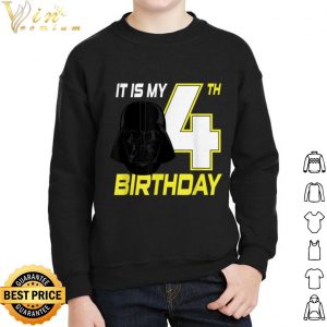 Original Star Wars Darth Vader 4th Birthday shirt 1