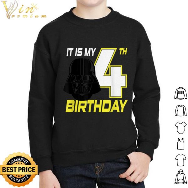 Original Star Wars Darth Vader 4th Birthday shirt
