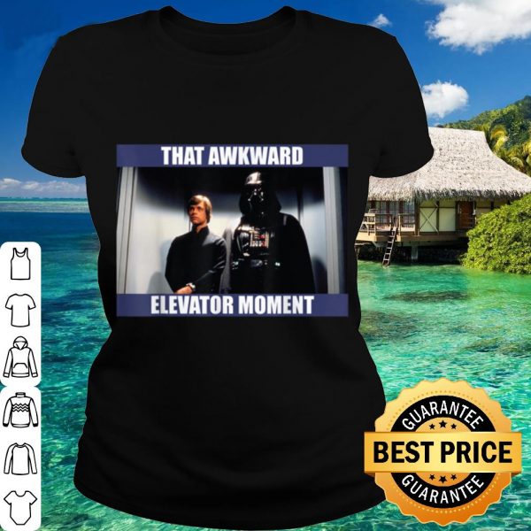 Premium Star Wars Darth Vader & Luke That Awkward Elevator Moment shirt