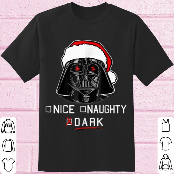 Official Star Wars Darth Vader Dark List Santa Christmas shirt