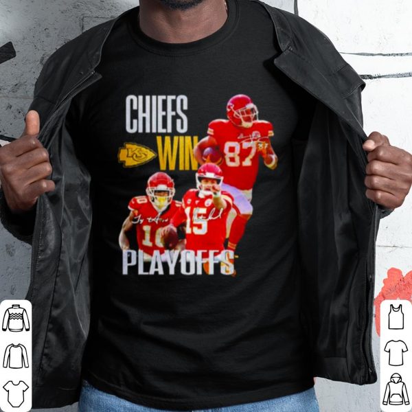 Pretty Kansas City Chiefs Win Playoffs Signatures shirt