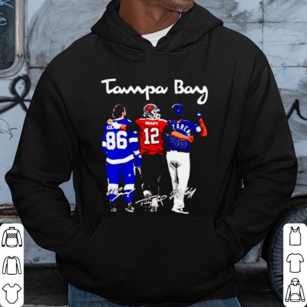 Pretty Tampa Bay Nikita Kucherov Tom Brady And Randy Arozarena Fiends Signature shirt