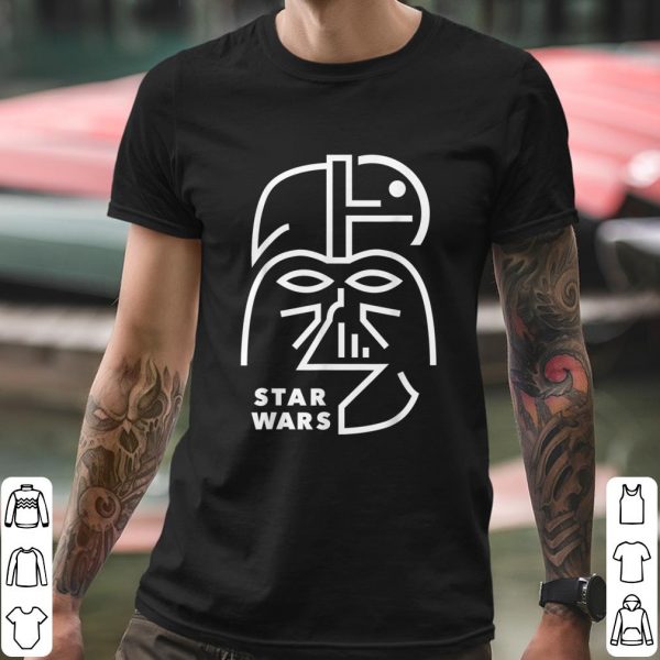 Awesome Darth Vader Post-Impressionism Line Art Graphic shirt