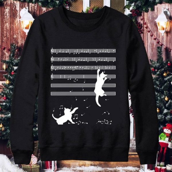 Hot 2021 Cats Playing Musical Notes And Make It Down shirt