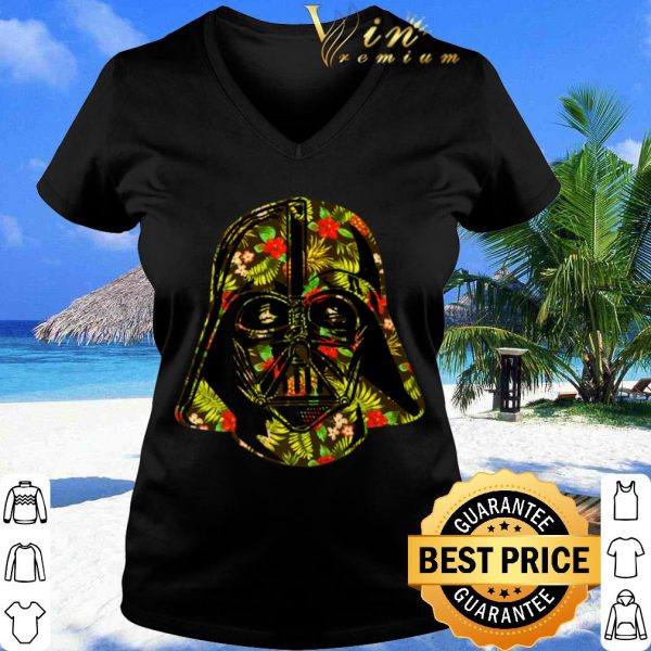 Nice Star Wars Darth Vader Hawaiian Print Helmet Premium shirt