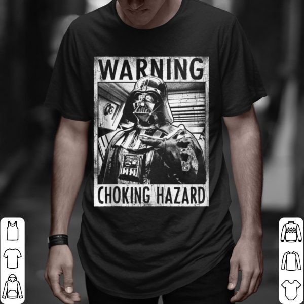 Hot Star Wars Darth Vader Warning Choking Hazard Poster shirt