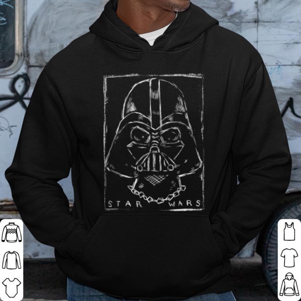 Top Star Wars Darth Vader Outlined Sketch Portrait shirt