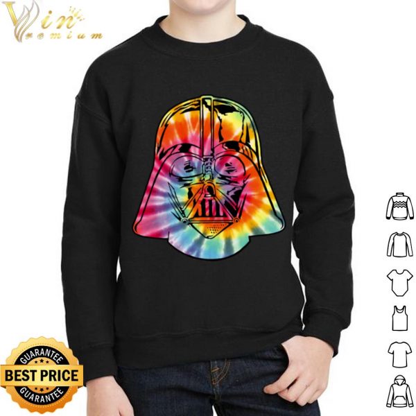Hot Star Wars Tie-Dye Darth Vader Mask Graphic shirt