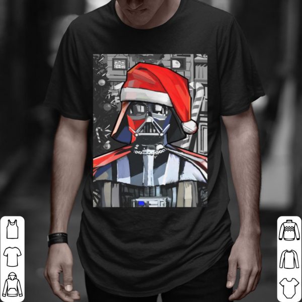Pretty Star Wars Darth Vader Santa Hat Christmas Painting Poster shirt