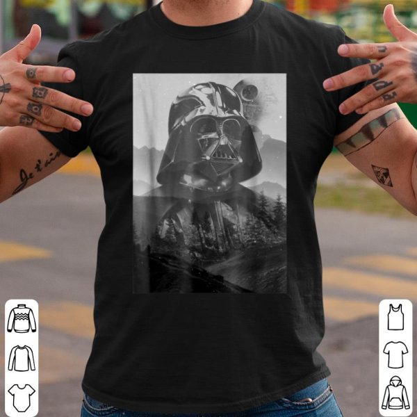 Premium Star Wars Darth Vader Double Exposed Poster Style shirt