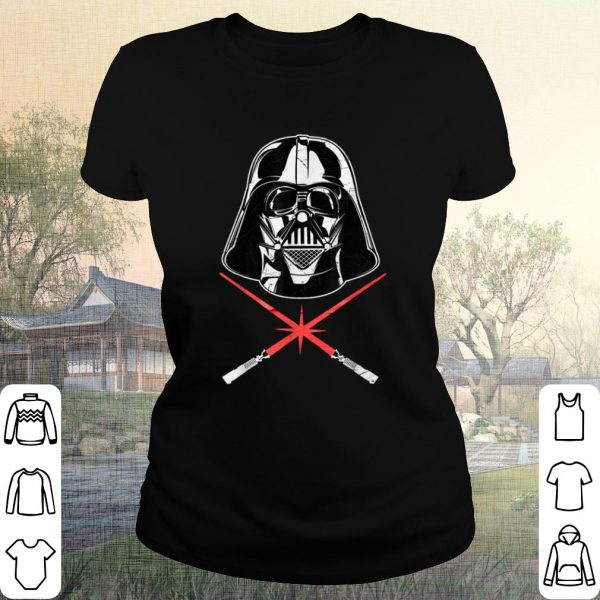 Hot Star Wars Darth Vader Head Shot Light Sabers Graphic shirt