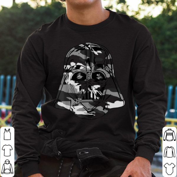 Official Star Wars Darth Vader Grey Camo Helmet Graphic shirt