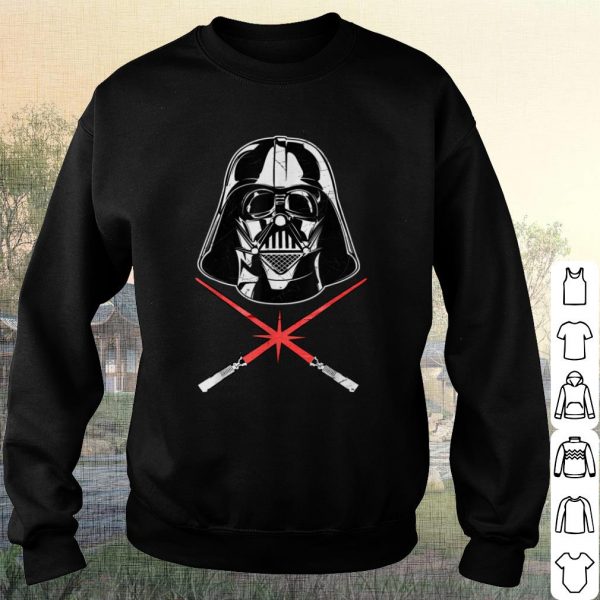 Hot Star Wars Darth Vader Head Shot Light Sabers Graphic shirt