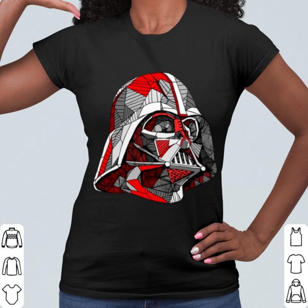 Top Star Wars Darth Vader Helmet Line Sketch shirt