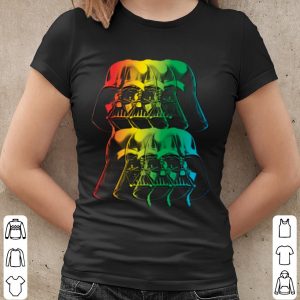 Top Star Wars Darth Vader Rainbow Gradient Helmet shirt 1