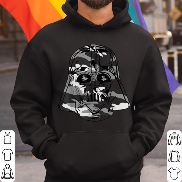 Official Star Wars Darth Vader Grey Camo Helmet Graphic shirt