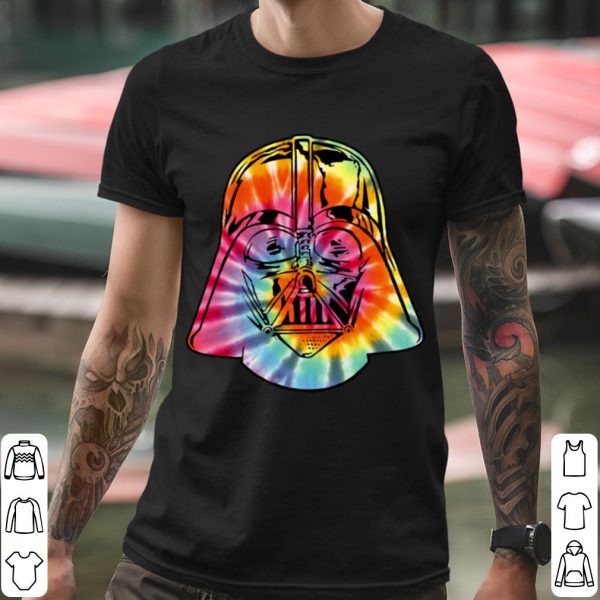 Hot Star Wars Tie-Dye Darth Vader Mask Graphic shirt