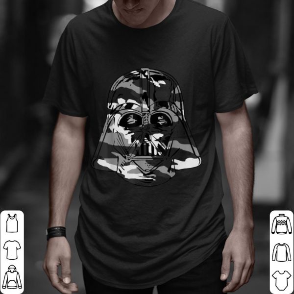 Official Star Wars Darth Vader Grey Camo Helmet Graphic shirt
