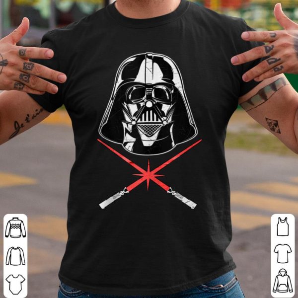 Cool Star Wars Darth Vader Crossed Lightsabers shirt