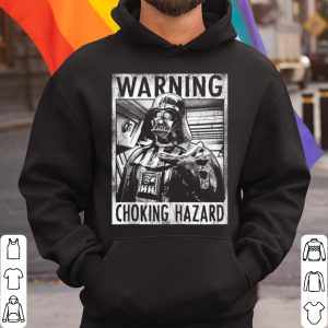 Hot Star Wars Darth Vader Warning Choking Hazard Poster shirt 2