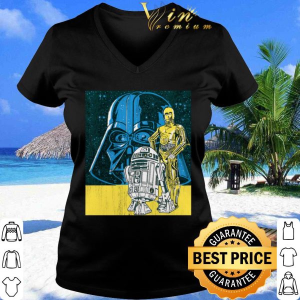 Cool Star Wars Darth Vader C-3PO R2-D2 Pop Art Vintage shirt