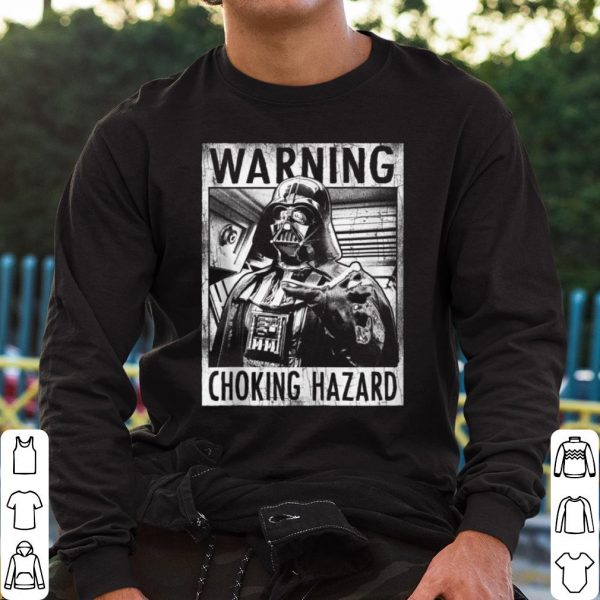 Hot Star Wars Darth Vader Warning Choking Hazard Poster shirt