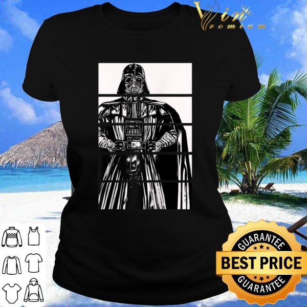 Premium Star Wars Darth Vader Front Facing Portrait Panels Raglan Baseball shirt