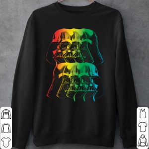 Top Star Wars Darth Vader Rainbow Gradient Helmet shirt 2