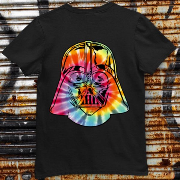 Hot Star Wars Tie-Dye Darth Vader Mask Graphic shirt