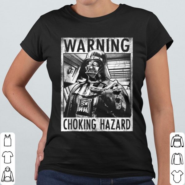 Hot Star Wars Darth Vader Warning Choking Hazard Poster shirt