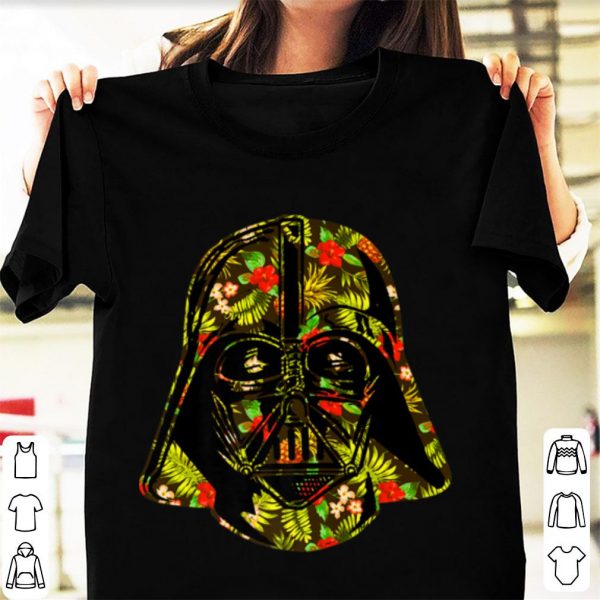 Nice Star Wars Darth Vader Hawaiian Print Helmet Premium shirt