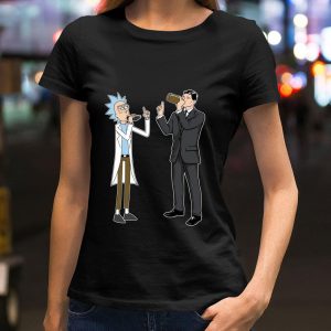 Hot Rick And Morty Archer Drink Wine shirt 1