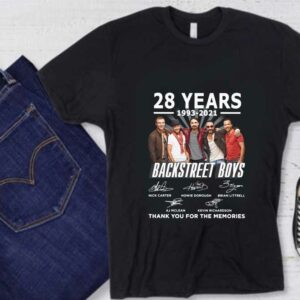 28 Years Backstreet Boys Shirt, 28 Years 1993 2021 Backstreet Boys Thank You For The Memories Signature shirt