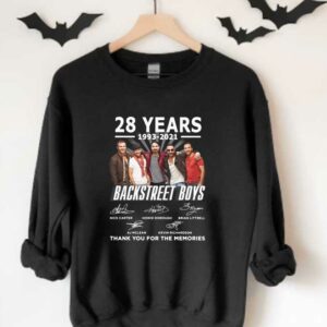 28 Years Backstreet Boys Shirt, 28 Years 1993 2021 Backstreet Boys Thank You For The Memories Signature shirt 3