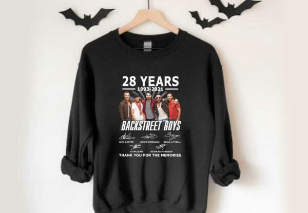 28 Years Backstreet Boys Shirt, 28 Years 1993 2021 Backstreet Boys Thank You For The Memories Signature shirt