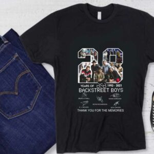 28 Years Of BSB 1993-2021 Backstreet Boys Thank Memories Signatures Shirt, BSB 28 Years Backstreet Boys Shirt