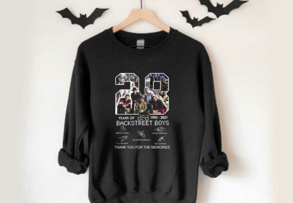 28 Years Of BSB 1993-2021 Backstreet Boys Thank Memories Signatures Shirt, BSB 28 Years Backstreet Boys Shirt