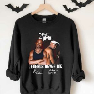 2pac And Dmx Legend Shirt, 2pac Dmx Legends Never Die Signatures Shirt,  2pac Dmx Shirt 3