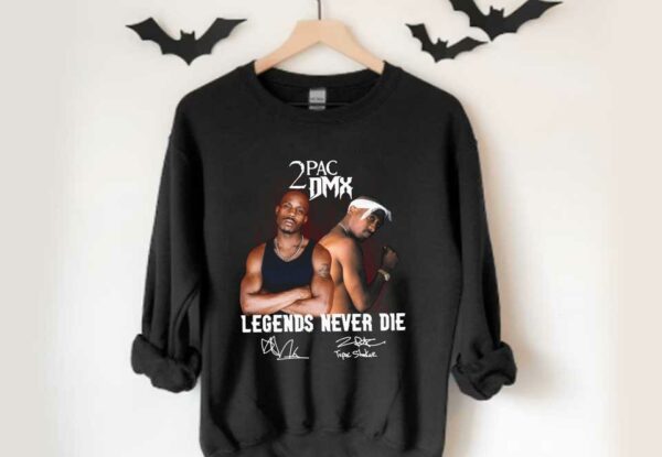 2pac And Dmx Legend Shirt, 2pac Dmx Legends Never Die Signatures Shirt,  2pac Dmx Shirt